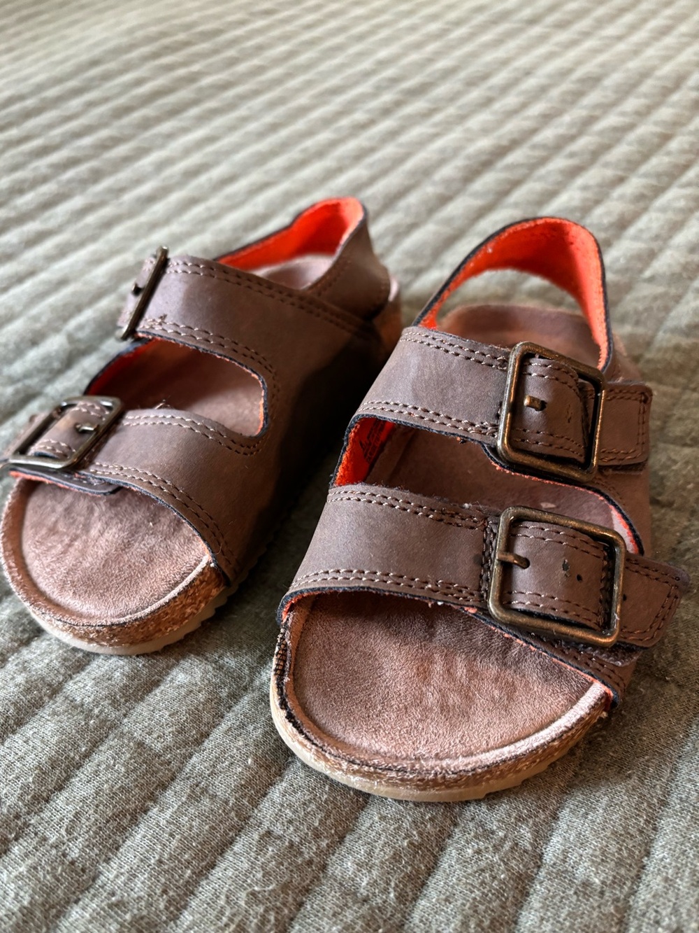 Cat & Jack Reagan Footbed Sandals size Toddler 6 in Brown